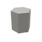 Preview: Sitzhocker Sechseck 36 cm