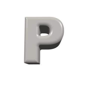 Sitzbuchstabe P