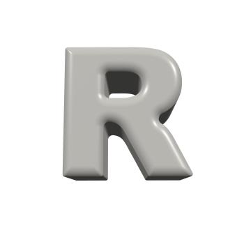 Sitzbuchstabe R