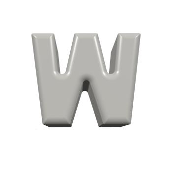 Sitzbuchstabe W