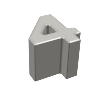 Sitzhocker Zahl 4