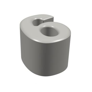 Sitzhocker Zahl 6