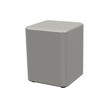 Moderner, handgefertigter Sitzwürfel 36x36 cm in trendiger Farbe, hochwertiges Kunstleder, Made in Germany, ideal als Sitzmöbel für Büro, Wohnzimmer oder Event.