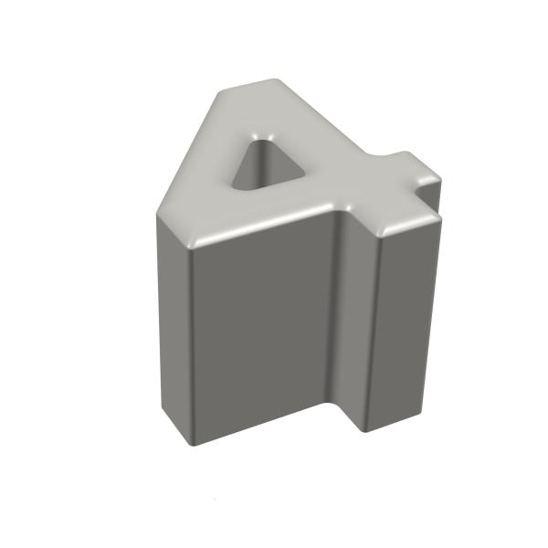 Sitzhocker Zahl 4